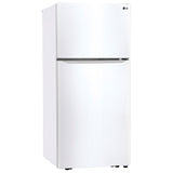 LG LTCS20020W Top Freezer Refrigerator, 30 inch Width, 20 cu. ft. Capacity, Optional Ice Maker (Special Order), ENERGY STAR Certified, White colour