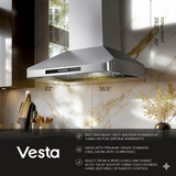 London 36" Stainless Steel Wall-Mounted Range Hoods