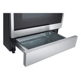 LG LSIL6336F 6.3 cu. ft. Smart Induction Slide-in Range with InstaView, ProBake Convection, Air Fry & Air Sous Vide drawer open view