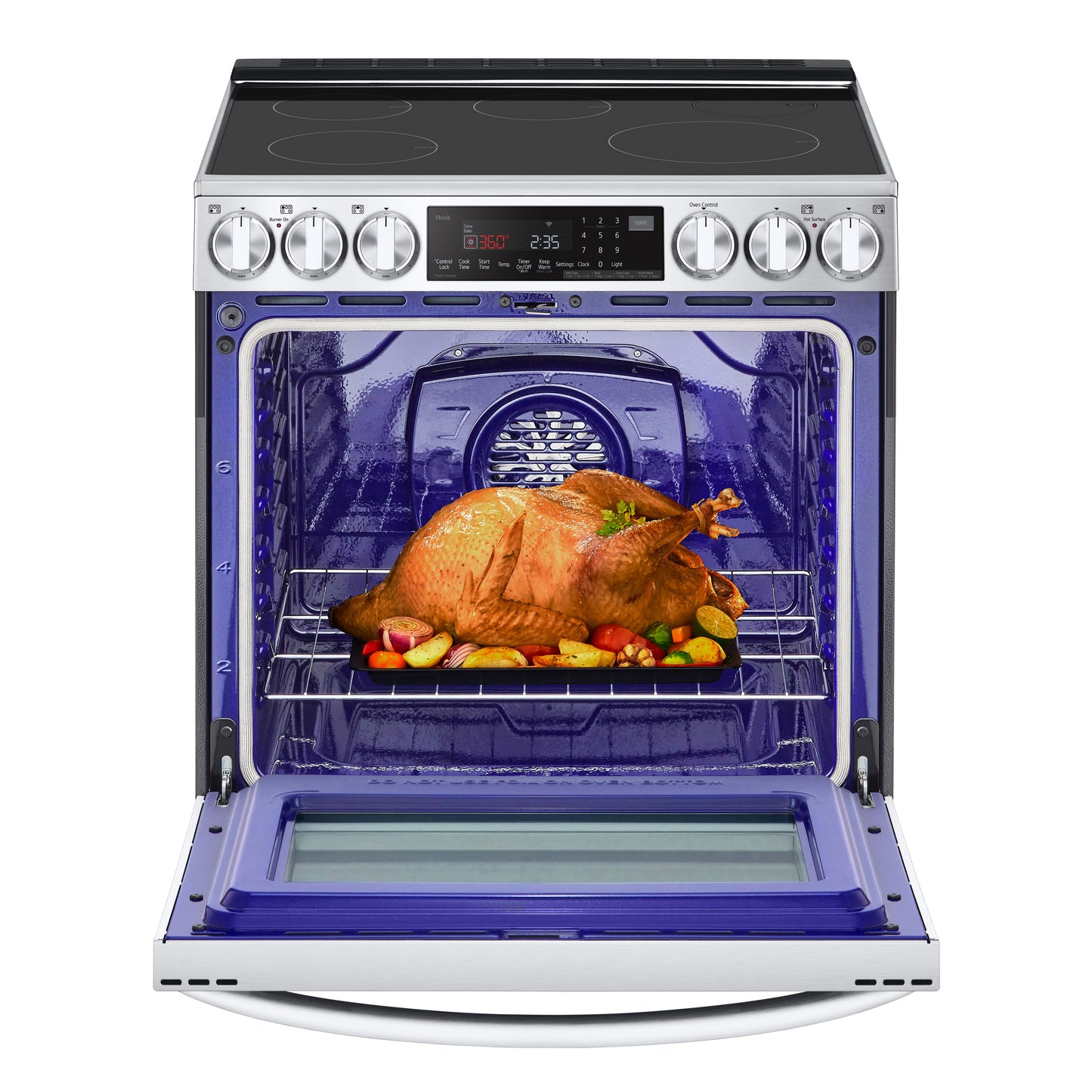 6.3 cu. ft. Smart Induction Slide-in Ranges with InstaView®, ProBake Convection®, Air Fry, and Air Sous Vide LSIL6336F