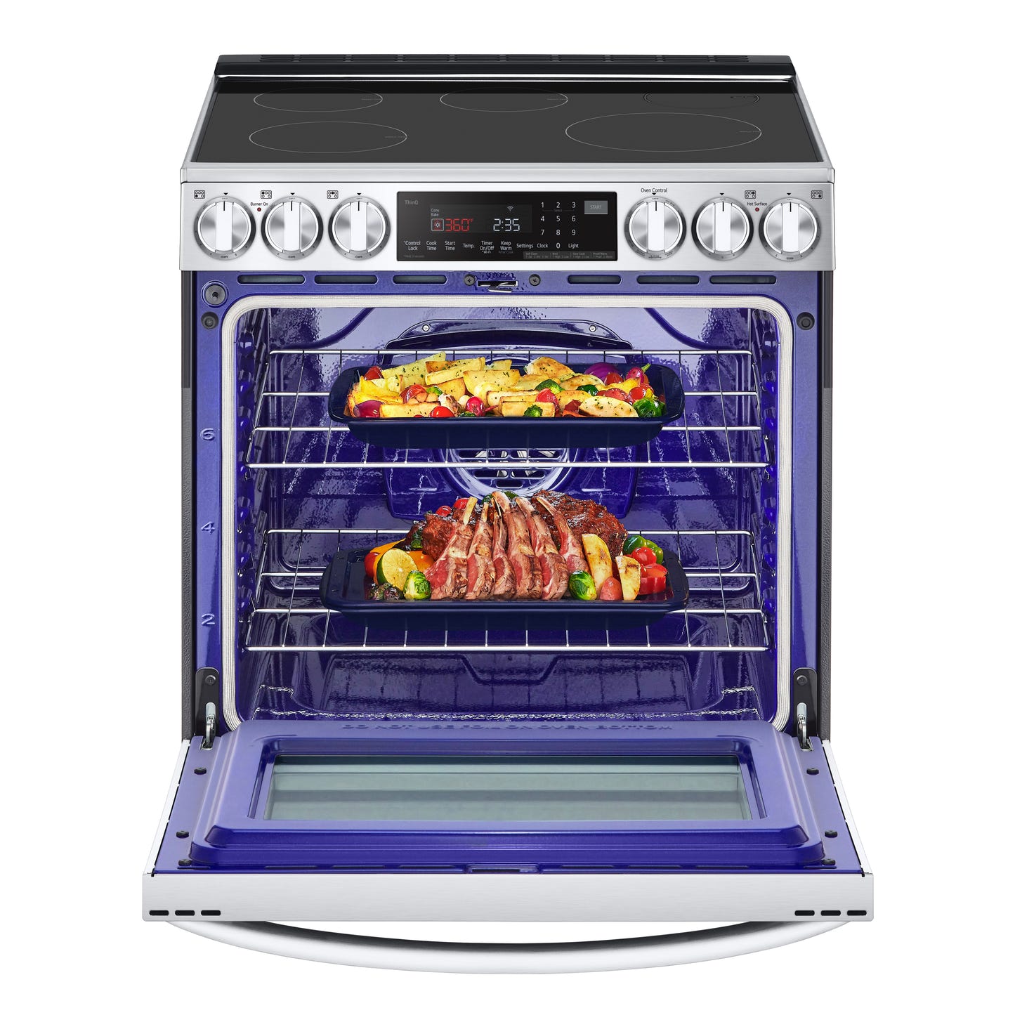 6.3 cu. ft. Smart Induction Slide-in Ranges with InstaView®, ProBake Convection®, Air Fry, and Air Sous Vide LSIL6336F
