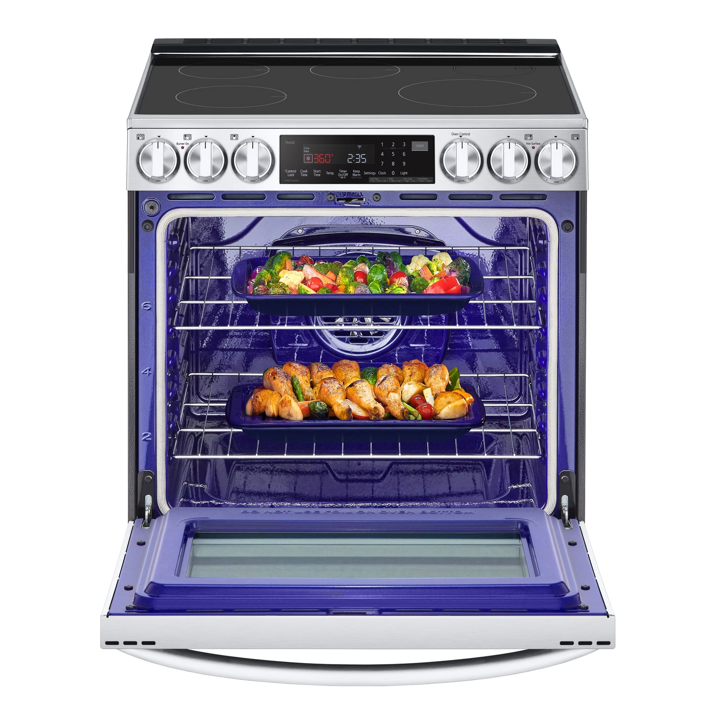 6.3 cu. ft. Smart Induction Slide-in Ranges with InstaView®, ProBake Convection®, Air Fry, and Air Sous Vide LSIL6336F