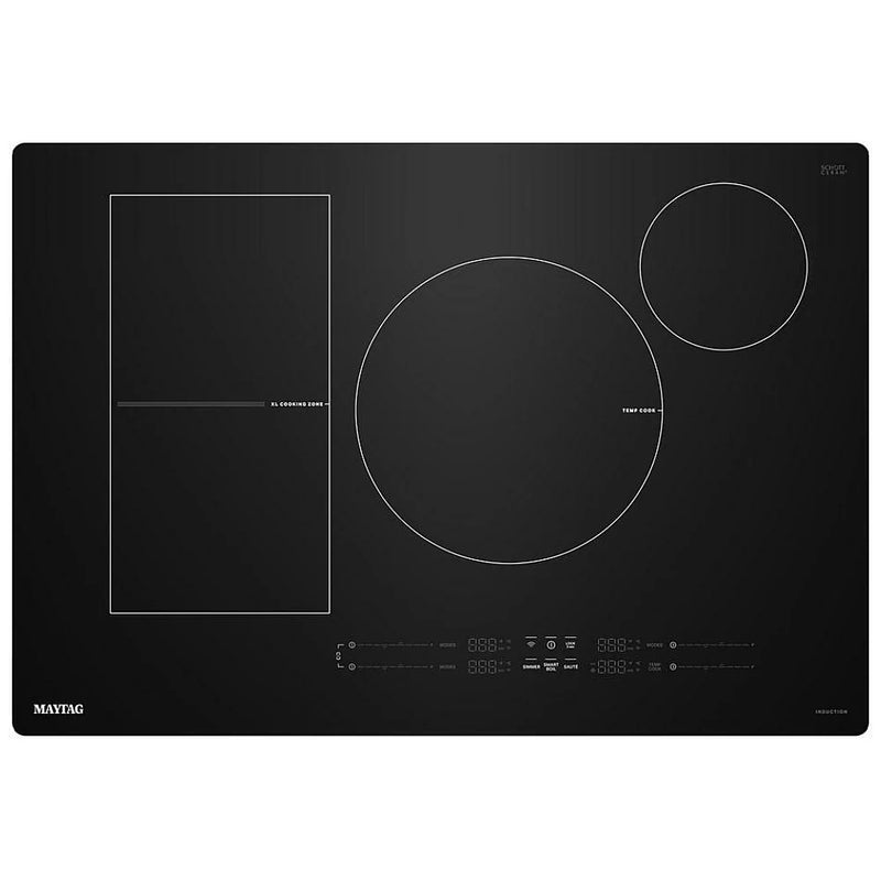 Maytag MCIT8030SB Induction Cooktop, 30 inch Exterior Width, 4 Burners, Black colour