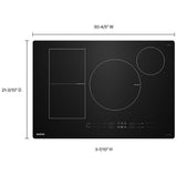 Maytag MCIT8030SB Induction Cooktop, 30 inch Exterior Width, 4 Burners, Black colour