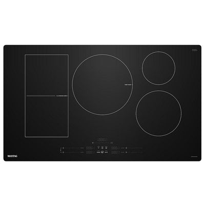 Maytag MCIT8036SB Induction Cooktop, 36 inch Exterior Width, 5 Burners, 3,700 W Highest Element, Black colour