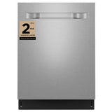 Midea MDB2324PST Dishwasher, 24 inch Exterior Width, 52 dB Decibel Level, Fully Integrated, 4 Wash Cycles, 14 Capacity (Place Settings), 3 Loading Racks, Wifi Enabled, Stainless Steel colour