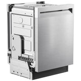 Midea MDB2324PST Dishwasher, 24 inch Exterior Width, 52 dB Decibel Level, Fully Integrated, 4 Wash Cycles, 14 Capacity (Place Settings), 3 Loading Racks, Wifi Enabled, Stainless Steel colour