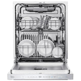 Midea MDB2324PST Dishwasher, 24 inch Exterior Width, 52 dB Decibel Level, Fully Integrated, 4 Wash Cycles, 14 Capacity (Place Settings), 3 Loading Racks, Wifi Enabled, Stainless Steel colour