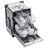 Midea MDB2324PST Dishwasher, 24 inch Exterior Width, 52 dB Decibel Level, Fully Integrated, 4 Wash Cycles, 14 Capacity (Place Settings), 3 Loading Racks, Wifi Enabled, Stainless Steel colour