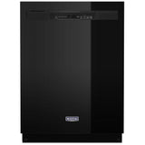 Maytag MDB4949SKB Dishwasher, 24 inch Exterior Width, 50 dB Decibel Level, Full Console, Stainless Interior, 5 Wash Cycles, 14 Capacity (Place Settings), Hard Food Disposal, 2 Loading Racks, Black colour