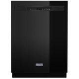 Maytag MDB4949SKB Dishwasher, 24 inch Exterior Width, 50 dB Decibel Level, Full Console, Stainless Interior, 5 Wash Cycles, 14 Capacity (Place Settings), Hard Food Disposal, 2 Loading Racks, Black colour