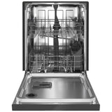 Maytag MDB4949SKB Dishwasher, 24 inch Exterior Width, 50 dB Decibel Level, Full Console, Stainless Interior, 5 Wash Cycles, 14 Capacity (Place Settings), Hard Food Disposal, 2 Loading Racks, Black colour