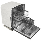 Maytag MDB4949SKB Dishwasher, 24 inch Exterior Width, 50 dB Decibel Level, Full Console, Stainless Interior, 5 Wash Cycles, 14 Capacity (Place Settings), Hard Food Disposal, 2 Loading Racks, Black colour