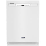 Maytag MDB4949SKW Dishwasher, 24 inch Exterior Width, 50 dB Decibel Level, Full Console, Stainless Interior, 5 Wash Cycles, 14 Capacity (Place Settings), Hard Food Disposal, 2 Loading Racks, White colour