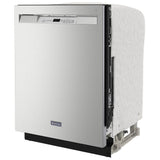 Maytag MDB4949SKZ Dishwasher, 24 inch Exterior Width, 50 dB Decibel Level, Full Console, Stainless Interior, 5 Wash Cycles, 14 Capacity (Place Settings), Hard Food Disposal, 2 Loading Racks, Stainless Steel colour