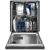 Maytag MDB4949SKZ Dishwasher, 24 inch Exterior Width, 50 dB Decibel Level, Full Console, Stainless Interior, 5 Wash Cycles, 14 Capacity (Place Settings), Hard Food Disposal, 2 Loading Racks, Stainless Steel colour