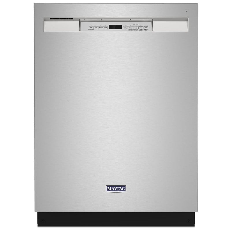 Maytag MDB4949SKZ Dishwasher, 24 inch Exterior Width, 50 dB Decibel Level, Full Console, Stainless Interior, 5 Wash Cycles, 14 Capacity (Place Settings), Hard Food Disposal, 2 Loading Racks, Stainless Steel colour