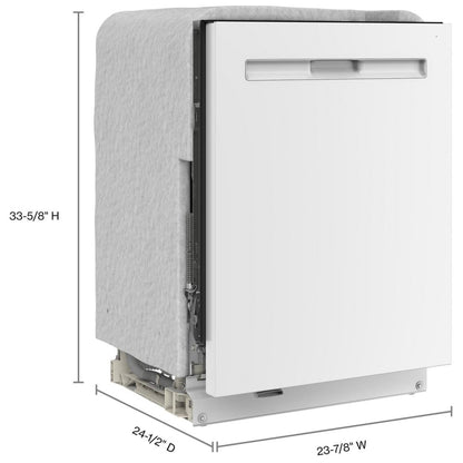 Maytag MDPS7024SW Dishwasher, 24 inch Exterior Width, 47 dB Decibel Level, Fully Integrated, Stainless Steel (Interior), 5 Wash Cycles, 15 Capacity (Place Settings), White colour