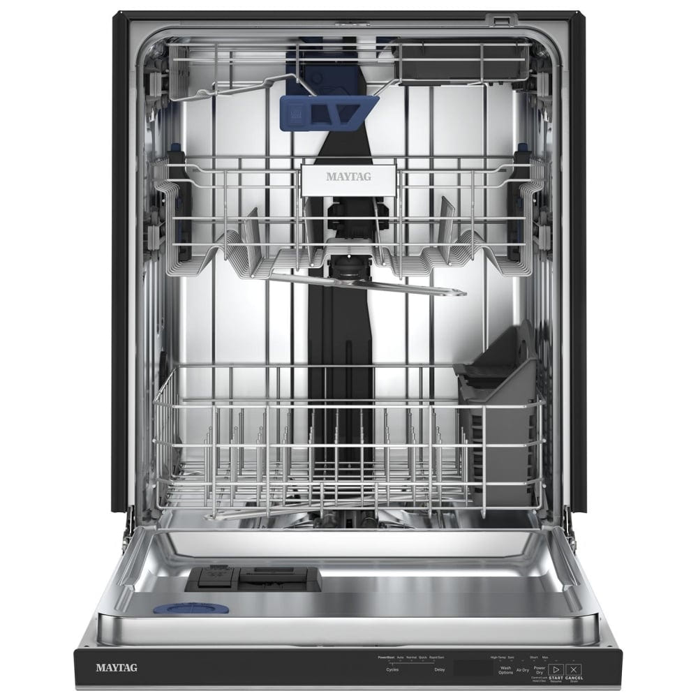 Maytag MDPS7024SZ Dishwasher, 24 inch Exterior Width, 47 dB Decibel Level, Fully Integrated, Stainless Steel (Interior), 5 Wash Cycles, 15 Capacity (Place Settings)