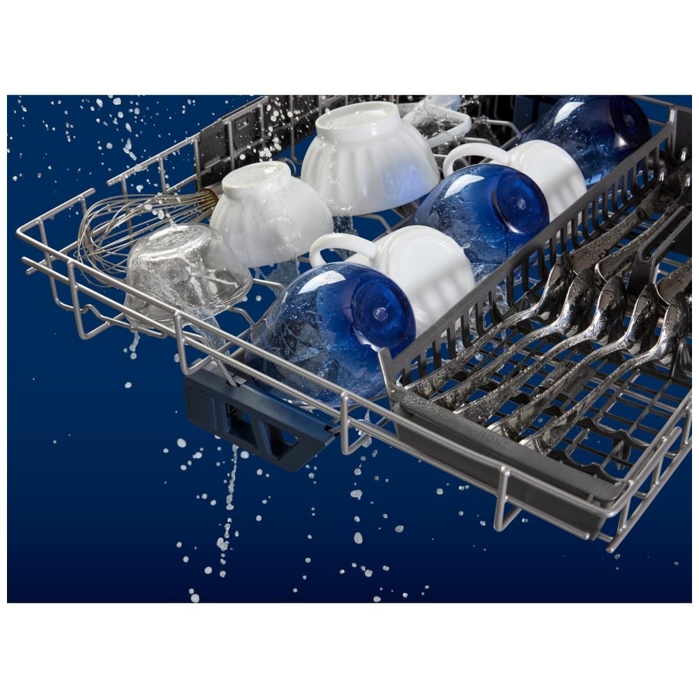 Maytag MDPS7024SZ Dishwasher, 24 inch Exterior Width, 47 dB Decibel Level, Fully Integrated, Stainless Steel (Interior), 5 Wash Cycles, 15 Capacity (Place Settings)