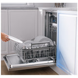 Midea MDT24P3CST Dishwasher, 24 inch Exterior Width, 47 dB Decibel Level, Fully Integrated, Stainless Interior, 5 Wash Cycles, 14 Capacity (Place Settings), 3 Loading Racks, Wifi Enabled, Stainless Steel colour