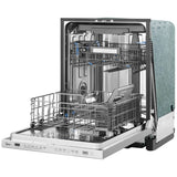 Midea MDT24P3CST Dishwasher, 24 inch Exterior Width, 47 dB Decibel Level, Fully Integrated, Stainless Interior, 5 Wash Cycles, 14 Capacity (Place Settings), 3 Loading Racks, Wifi Enabled, Stainless Steel colour