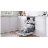 Midea MDT24P3CST Dishwasher, 24 inch Exterior Width, 47 dB Decibel Level, Fully Integrated, Stainless Interior, 5 Wash Cycles, 14 Capacity (Place Settings), 3 Loading Racks, Wifi Enabled, Stainless Steel colour