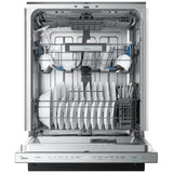 Midea MDT24P6CST Dishwasher, 24 inch Exterior Width, 44 dB Decibel Level, Fully Integrated, Stainless Interior, 5 Wash Cycles, 16 Capacity (Place Settings), 3 Loading Racks, Wifi Enabled, Stainless Stee; colour