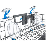 Midea MDT24P6CST Dishwasher, 24 inch Exterior Width, 44 dB Decibel Level, Fully Integrated, Stainless Interior, 5 Wash Cycles, 16 Capacity (Place Settings), 3 Loading Racks, Wifi Enabled, Stainless Stee; colour