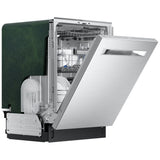 Midea MDT24P6CST Dishwasher, 24 inch Exterior Width, 44 dB Decibel Level, Fully Integrated, Stainless Interior, 5 Wash Cycles, 16 Capacity (Place Settings), 3 Loading Racks, Wifi Enabled, Stainless Stee; colour