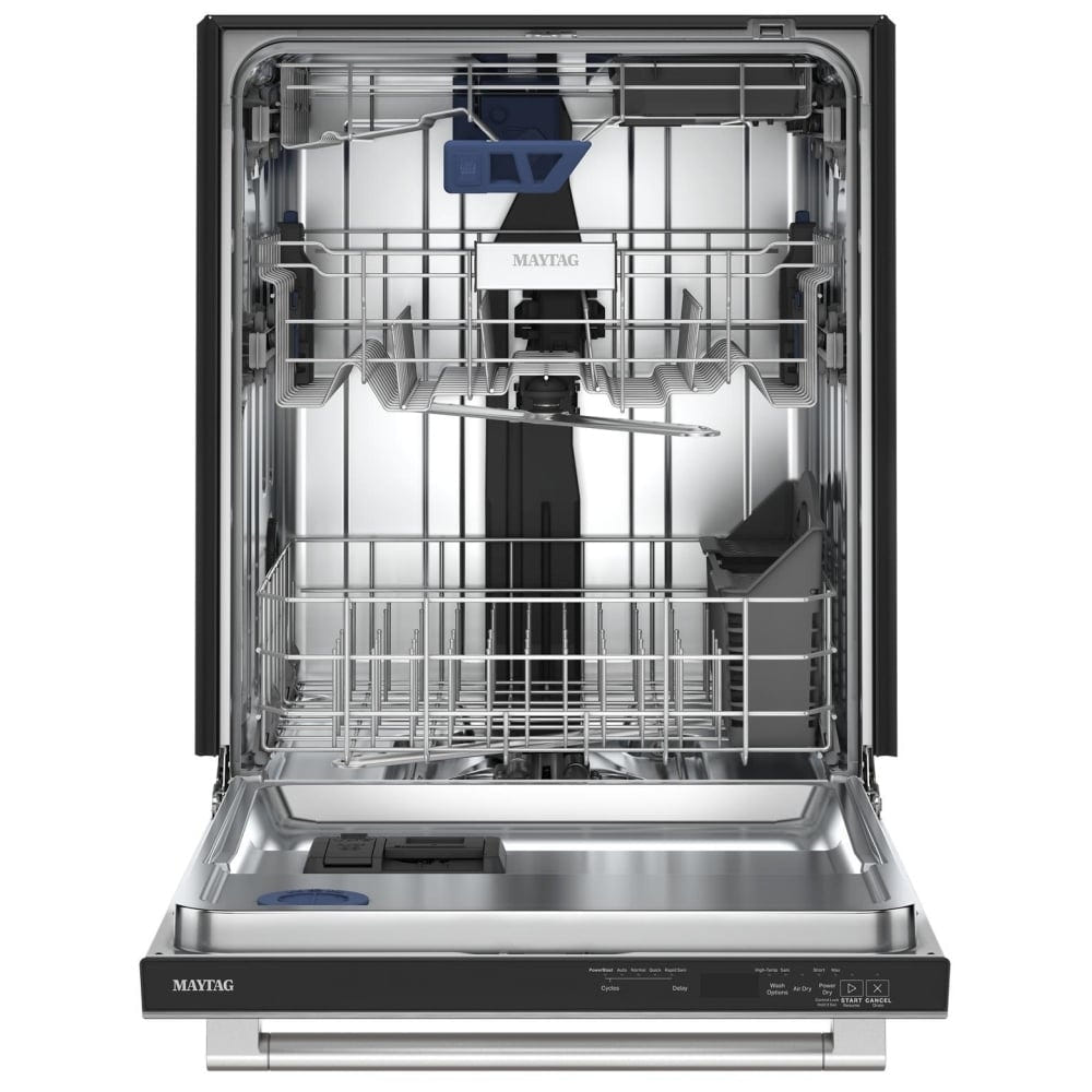 Maytag MDTS7024SZ Dishwasher, 24 inch Exterior Width, 47 dB Decibel Level, Fully Integrated, Stainless Steel (Interior), 5 Wash Cycles, 15 Capacity (Place Settings)