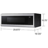 Samsung ME11A7710DS - ME11A7710DS/AC Over the Range Microwave, 30 inch Exterior Width, 1.1 cu. ft. Capacity, 550 CFM, 1,000 W Watts, LED, Stainless Steel colour