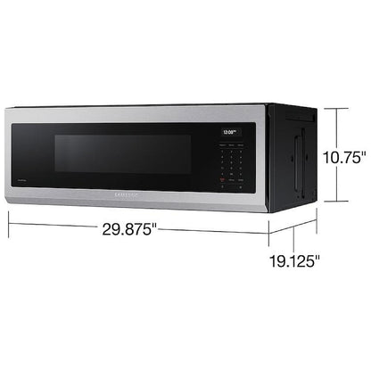 Samsung ME11A7710DS - ME11A7710DS/AC Over the Range Microwave, 30 inch Exterior Width, 1.1 cu. ft. Capacity, 550 CFM, 1,000 W Watts, LED, Stainless Steel colour