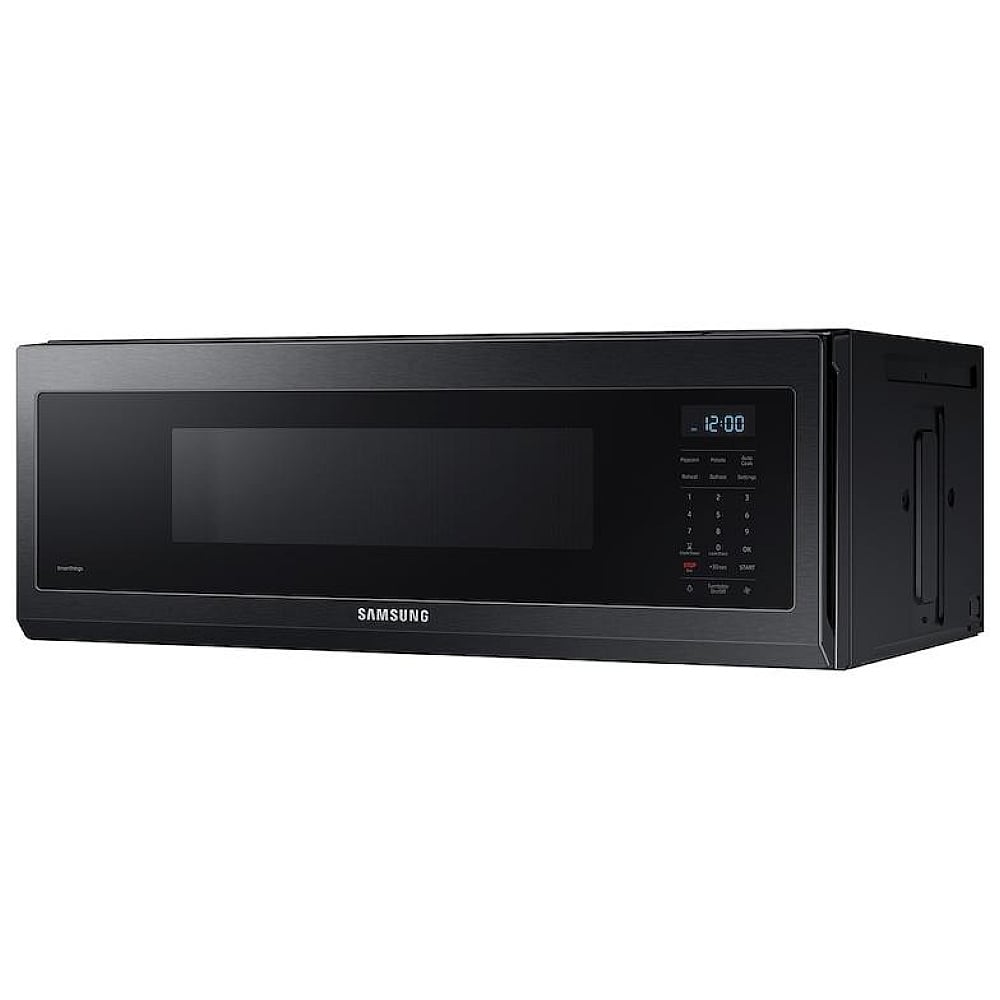 Samsung ME11F7510MT Over the Range Microwave, 30 inch Exterior Width, 1.1 cu. ft. Capacity, 400 CFM, 1,000 W Watts, Halogen Black Stainless Steel colour