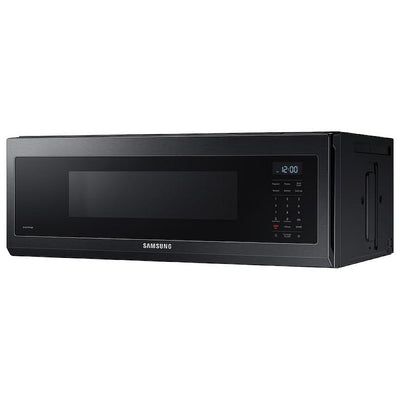 Samsung ME11F7510MT Over the Range Microwave, 30 inch Exterior Width, 1.1 cu. ft. Capacity, 400 CFM, 1,000 W Watts, Halogen Black Stainless Steel colour