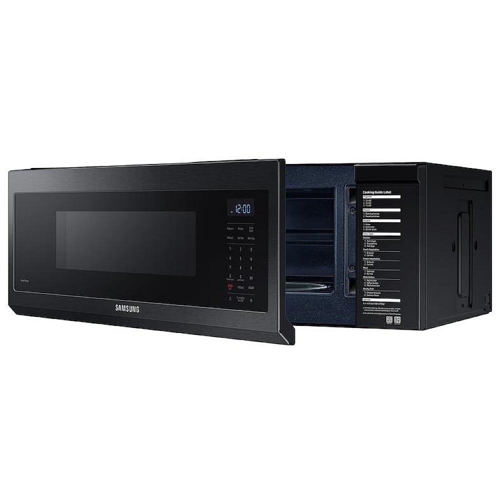 Samsung ME11F7510MT Over the Range Microwave, 30 inch Exterior Width, 1.1 cu. ft. Capacity, 400 CFM, 1,000 W Watts, Halogen Black Stainless Steel colour