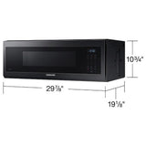 Samsung ME11F7510MT - ME11F7510MT/AC Over the Range Microwave, 30 inch Exterior Width, 1.1 cu. ft. Capacity, 400 CFM, 1,000 W Watts, Halogen , Black Stainless Steel colour