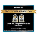 Samsung ME11F7510MT Over the Range Microwave, 30 inch Exterior Width, 1.1 cu. ft. Capacity, 400 CFM, 1,000 W Watts, Halogen Black Stainless Steel colour