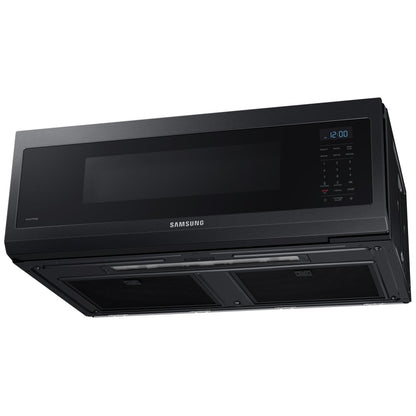 Samsung ME11F7510MT Over the Range Microwave, 30 inch Exterior Width, 1.1 cu. ft. Capacity, 400 CFM, 1,000 W Watts, Halogen Black Stainless Steel colour