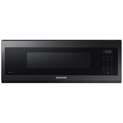 Samsung ME11F7510MT Over the Range Microwave, 30 inch Exterior Width, 1.1 cu. ft. Capacity, 400 CFM, 1,000 W Watts, Halogen , Black Stainless Steel colour
