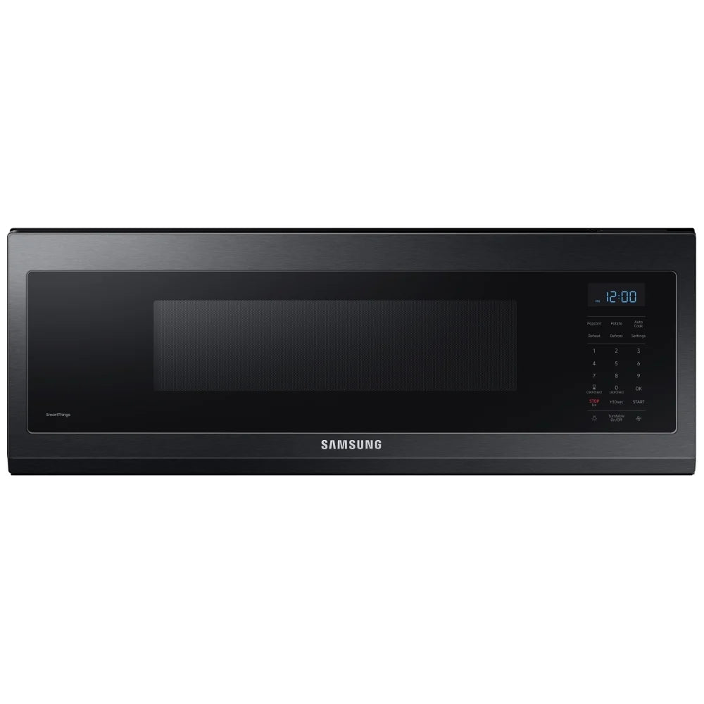 Samsung ME11F7510MT - ME11F7510MT/AC Over the Range Microwave, 30 inch Exterior Width, 1.1 cu. ft. Capacity, 400 CFM, 1,000 W Watts, Halogen , Black Stainless Steel colour