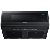 Samsung ME11F7510MT Over the Range Microwave, 30 inch Exterior Width, 1.1 cu. ft. Capacity, 400 CFM, 1,000 W Watts, Halogen Black Stainless Steel colour