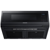 Samsung ME11F7510MT - ME11F7510MT/AC Over the Range Microwave, 30 inch Exterior Width, 1.1 cu. ft. Capacity, 400 CFM, 1,000 W Watts, Halogen , Black Stainless Steel colour