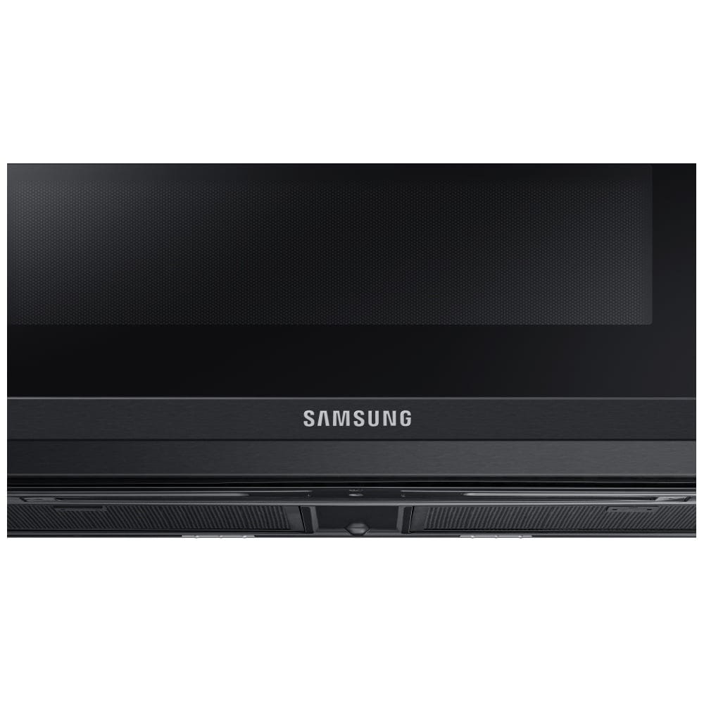 Samsung ME11F7510MT Over the Range Microwave, 30 inch Exterior Width, 1.1 cu. ft. Capacity, 400 CFM, 1,000 W Watts, Halogen Black Stainless Steel colour