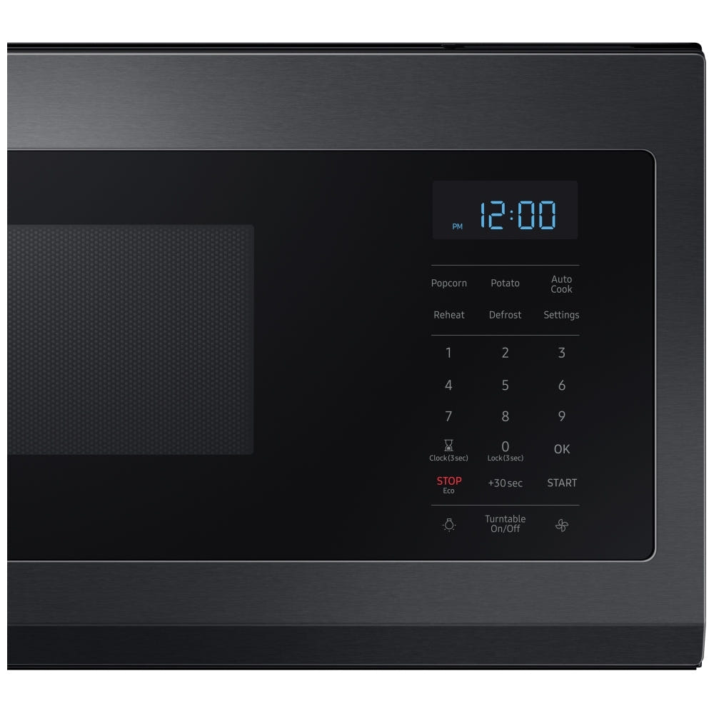 Samsung ME11F7510MT Over the Range Microwave, 30 inch Exterior Width, 1.1 cu. ft. Capacity, 400 CFM, 1,000 W Watts, Halogen , Black Stainless Steel colour
