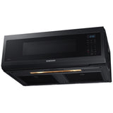 Samsung ME11F7510MT - ME11F7510MT/AC Over the Range Microwave, 30 inch Exterior Width, 1.1 cu. ft. Capacity, 400 CFM, 1,000 W Watts, Halogen , Black Stainless Steel colour