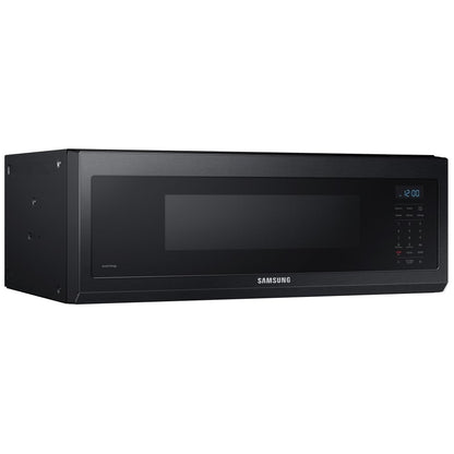 Samsung ME11F7510MT Over the Range Microwave, 30 inch Exterior Width, 1.1 cu. ft. Capacity, 400 CFM, 1,000 W Watts, Halogen Black Stainless Steel colour