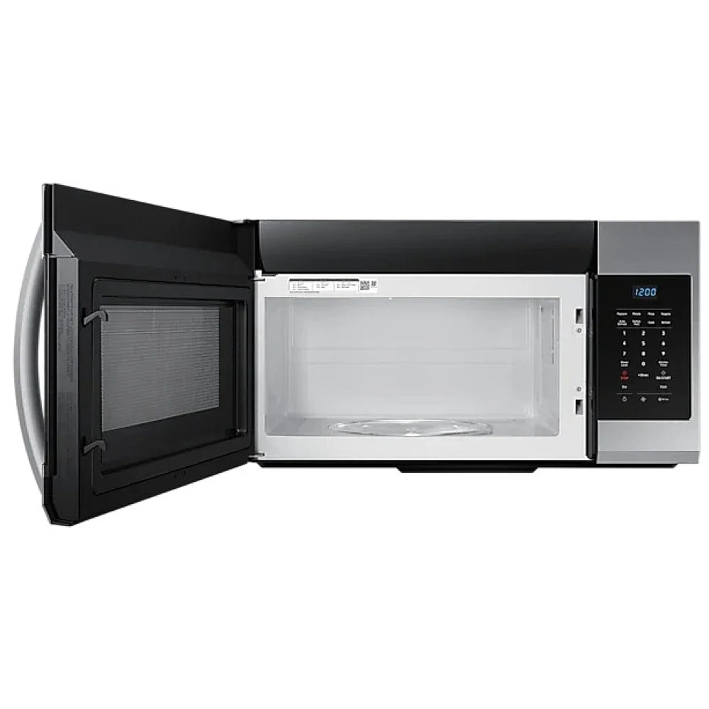 Samsung ME17R7011ES - ME17R7011ES/AC Over the Range Microwave, 30 inch Exterior Width, 1.7 cu. ft. Capacity, 300 CFM, 1,000 W Watts, Halogen , Stainless Steel colour