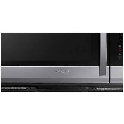 Samsung ME17R7011ES - ME17R7011ES/AC Over the Range Microwave, 30 inch Exterior Width, 1.7 cu. ft. Capacity, 300 CFM, 1,000 W Watts, Halogen , Stainless Steel colour