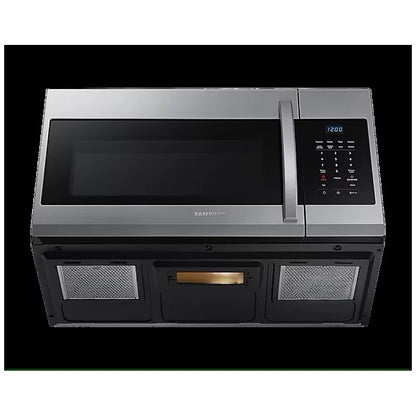 Samsung ME17R7011ES - ME17R7011ES/AC Over the Range Microwave, 30 inch Exterior Width, 1.7 cu. ft. Capacity, 300 CFM, 1,000 W Watts, Halogen , Stainless Steel colour